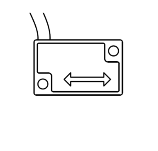Technische Zeichnung Beschleunigungssensor SP01144 hinten
